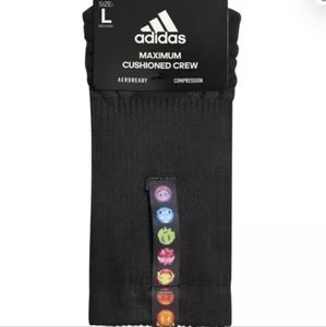 Adidas Big Mood Cushion Crew Socks Size Large